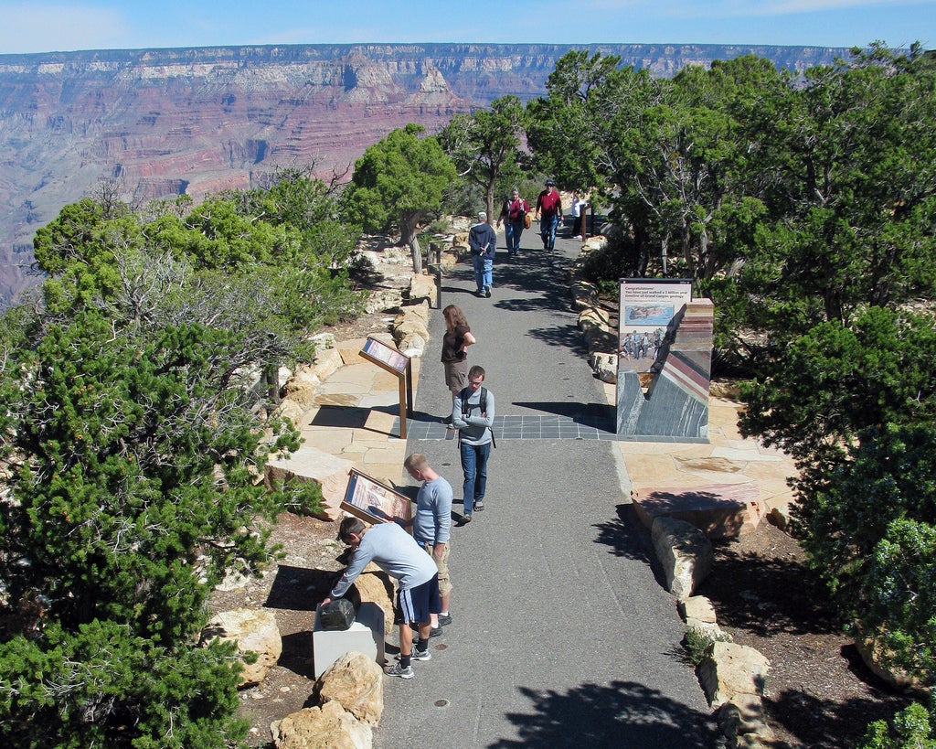 Aerial view of part of the Trail of Time at Grand Canyon National Park (National Park Service photo).