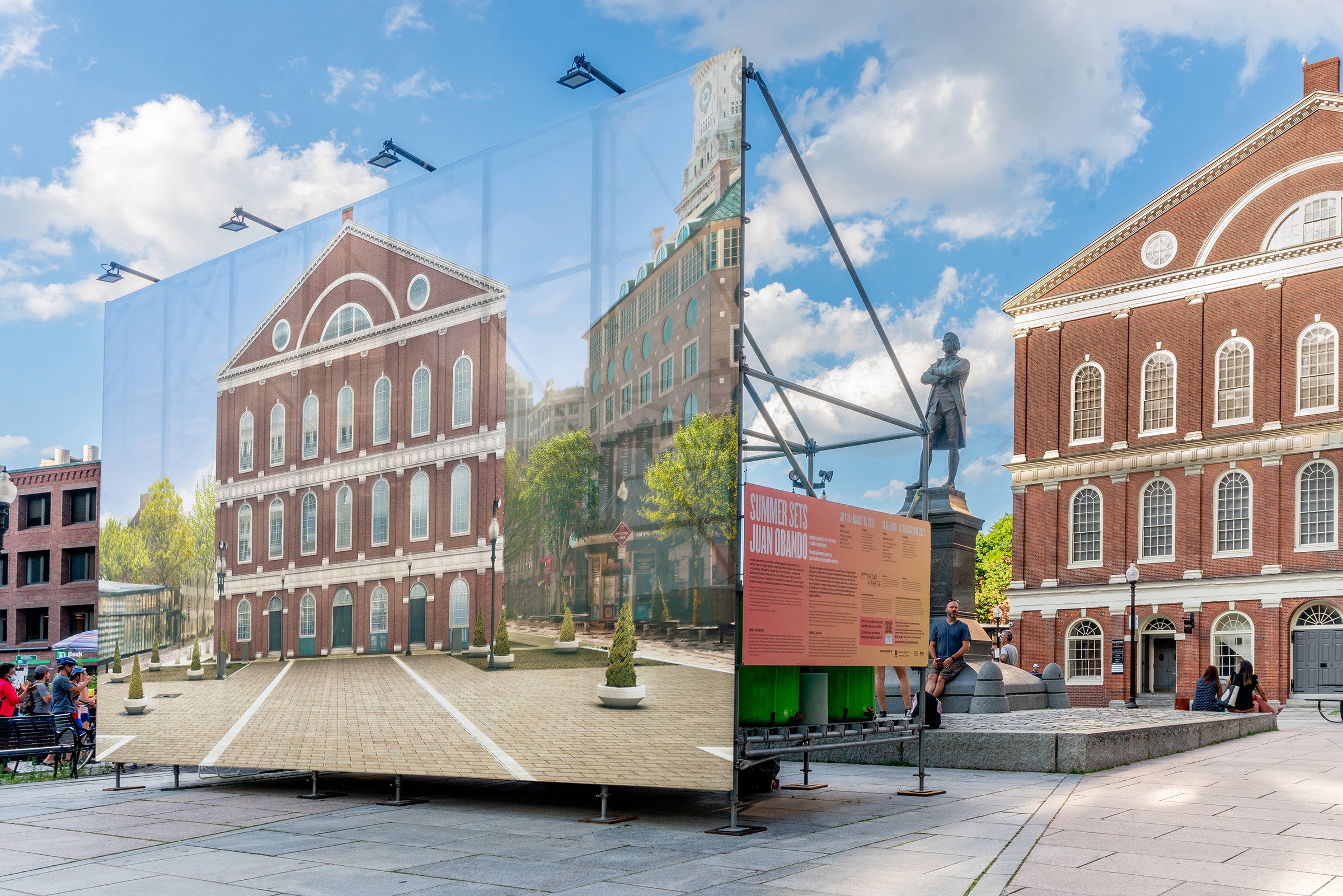 Public Art exhibition at Boston Faneuil Hall