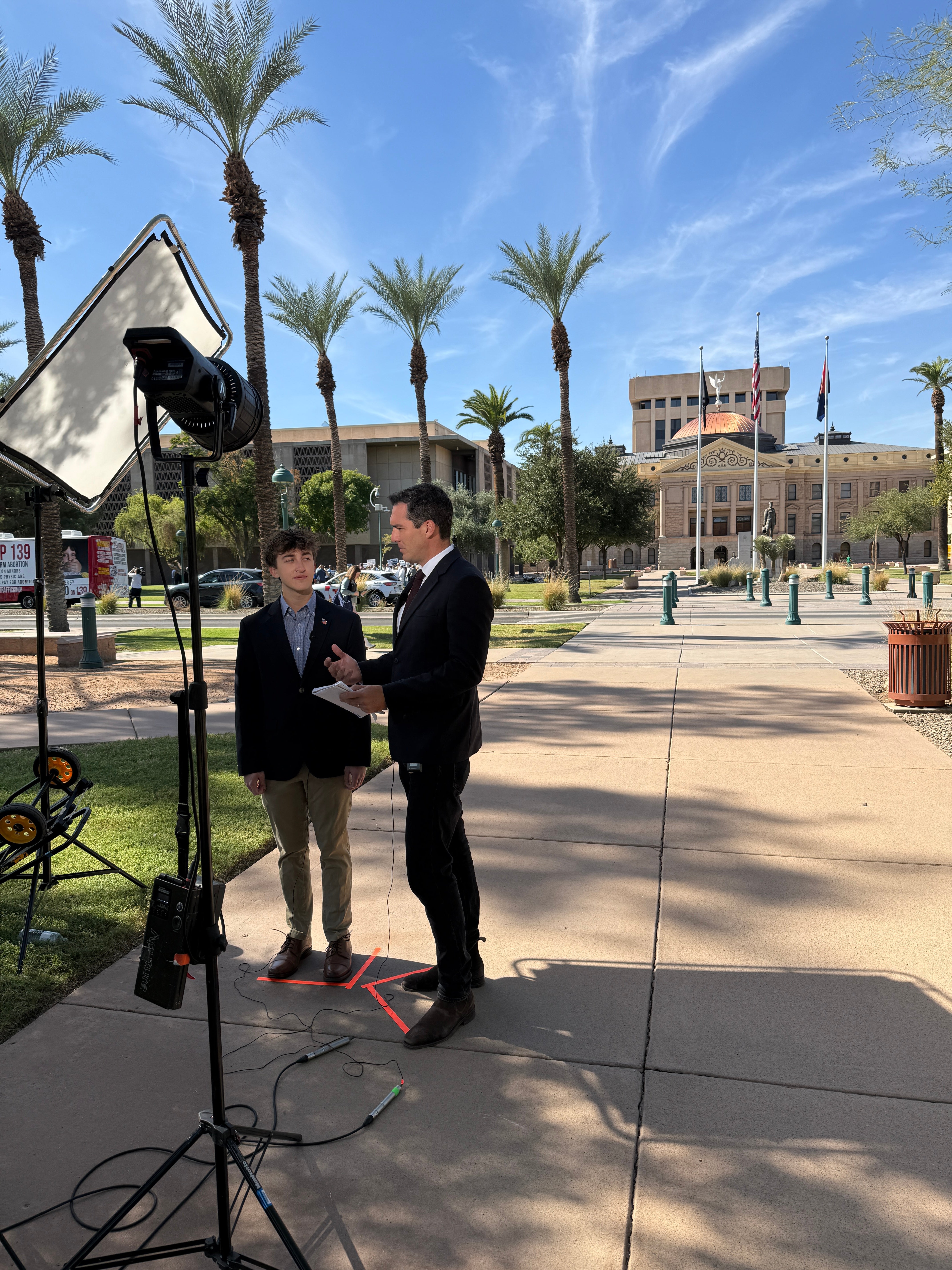 Carson Interview with Sky News outside AZ Capitol