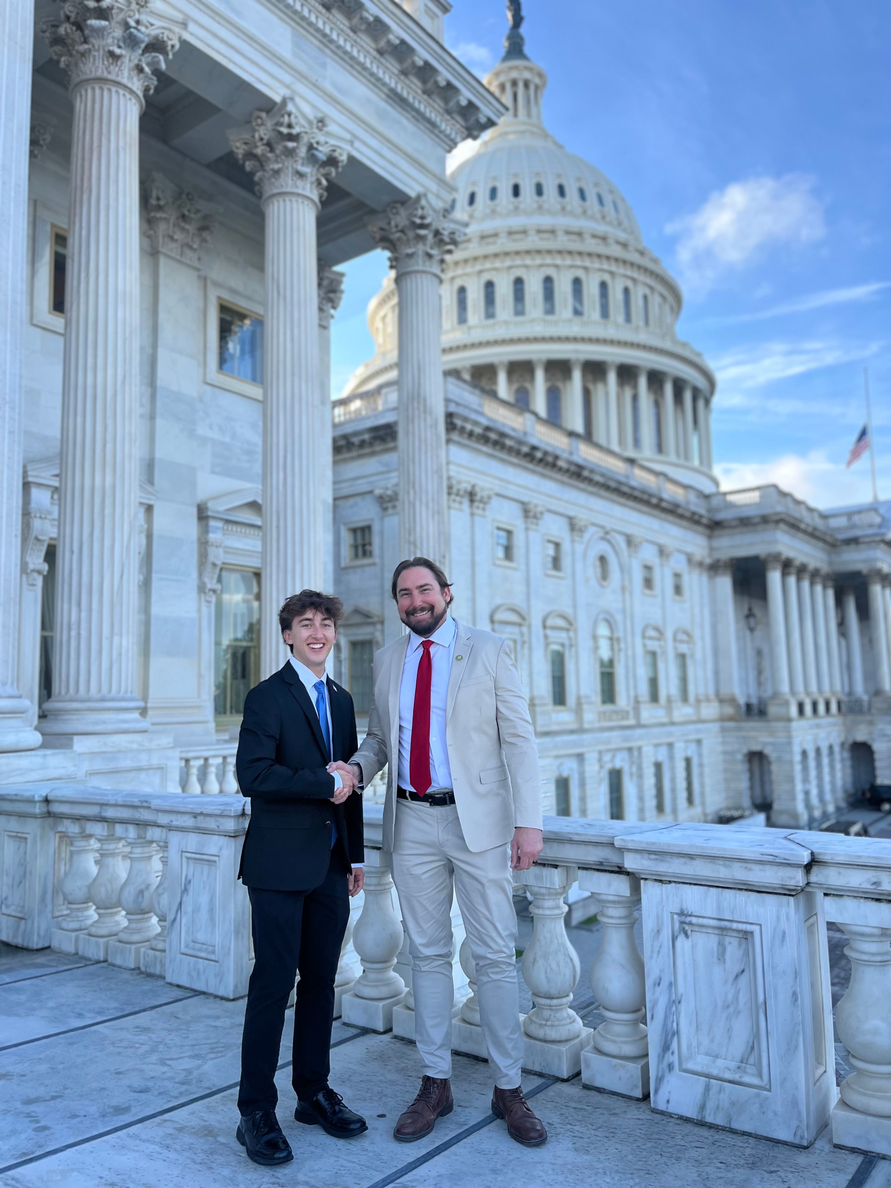 Carson and Congressman Eli Crane at the Capitol