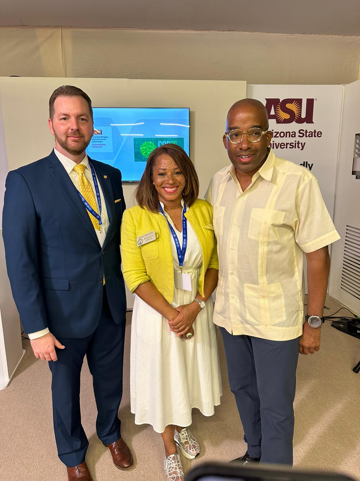 Del. Linville and Rep. Mainor with Dr. Dorsey at COP28