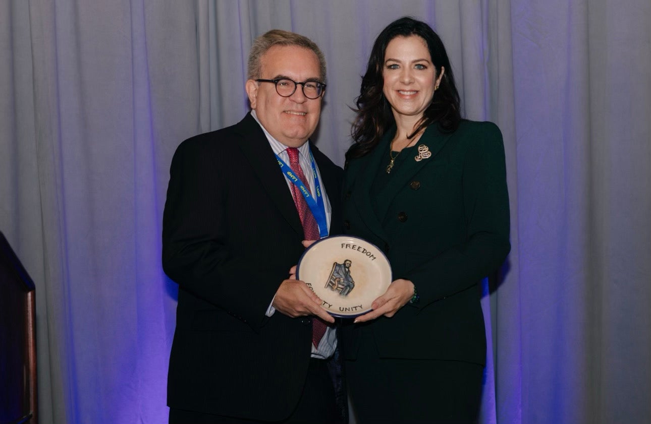 Sarah Hunt with former EPA Administrator Andrew Wheeler