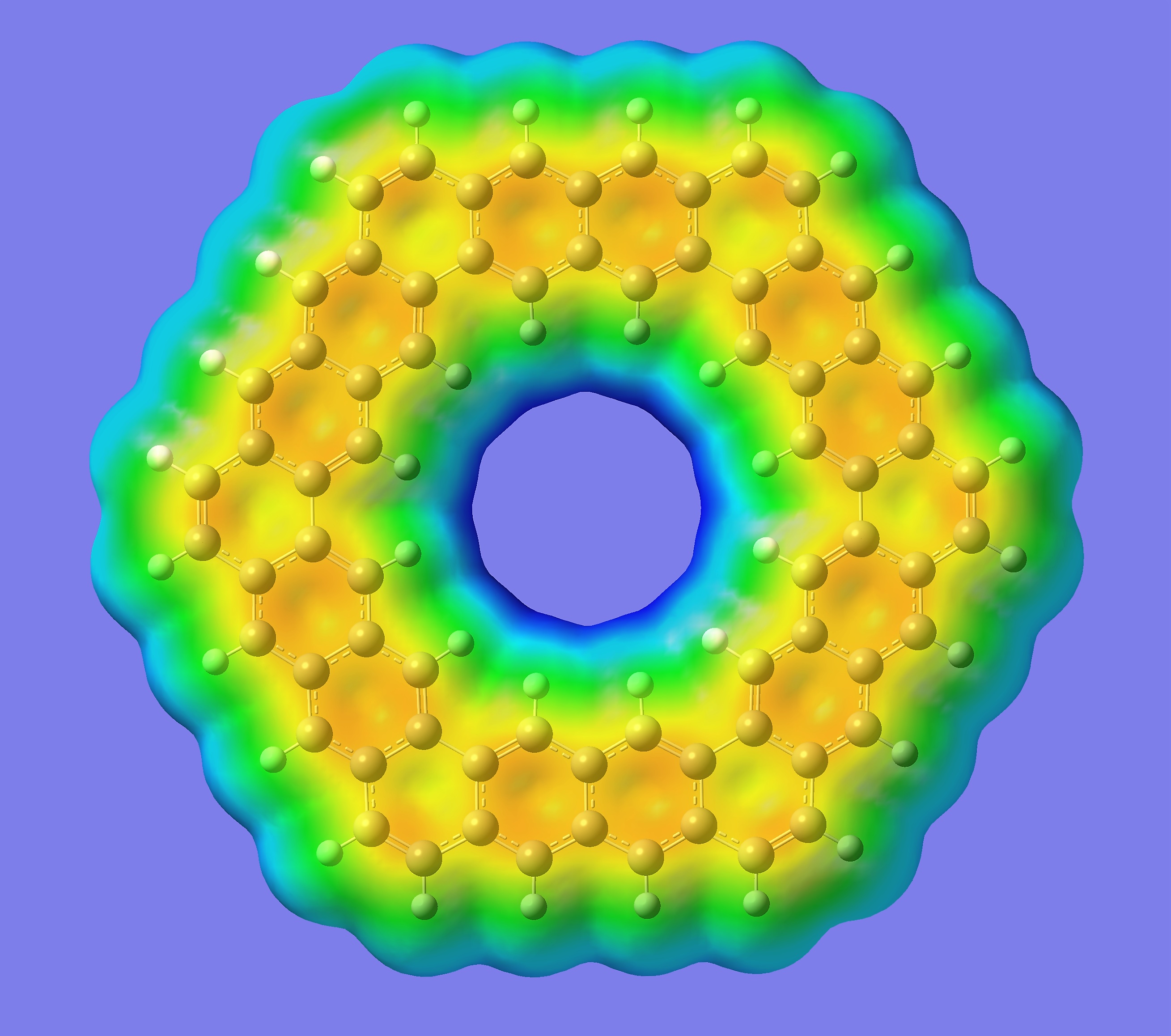 electrostatic Potentials of kekulene