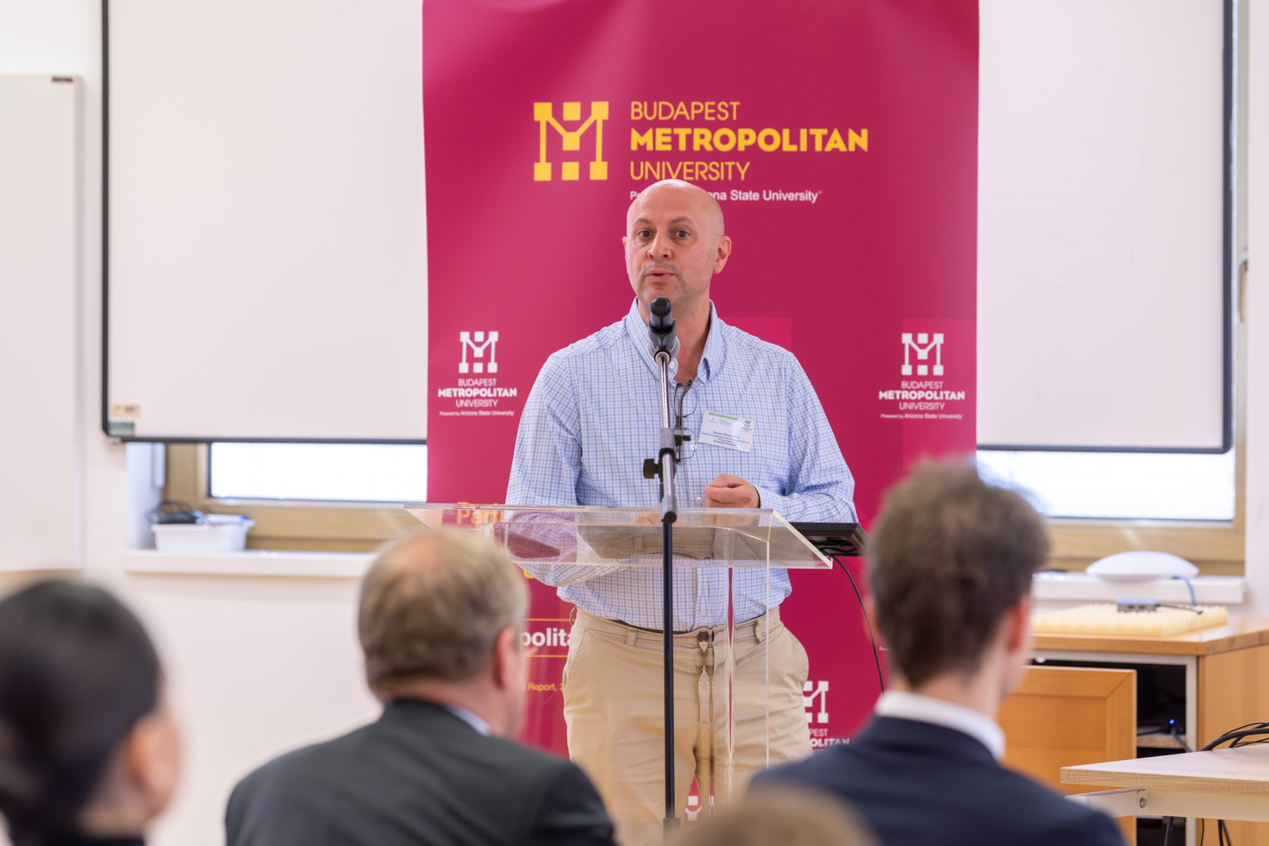 Presenting 'Tweets to Streets' at a conference in Budapest