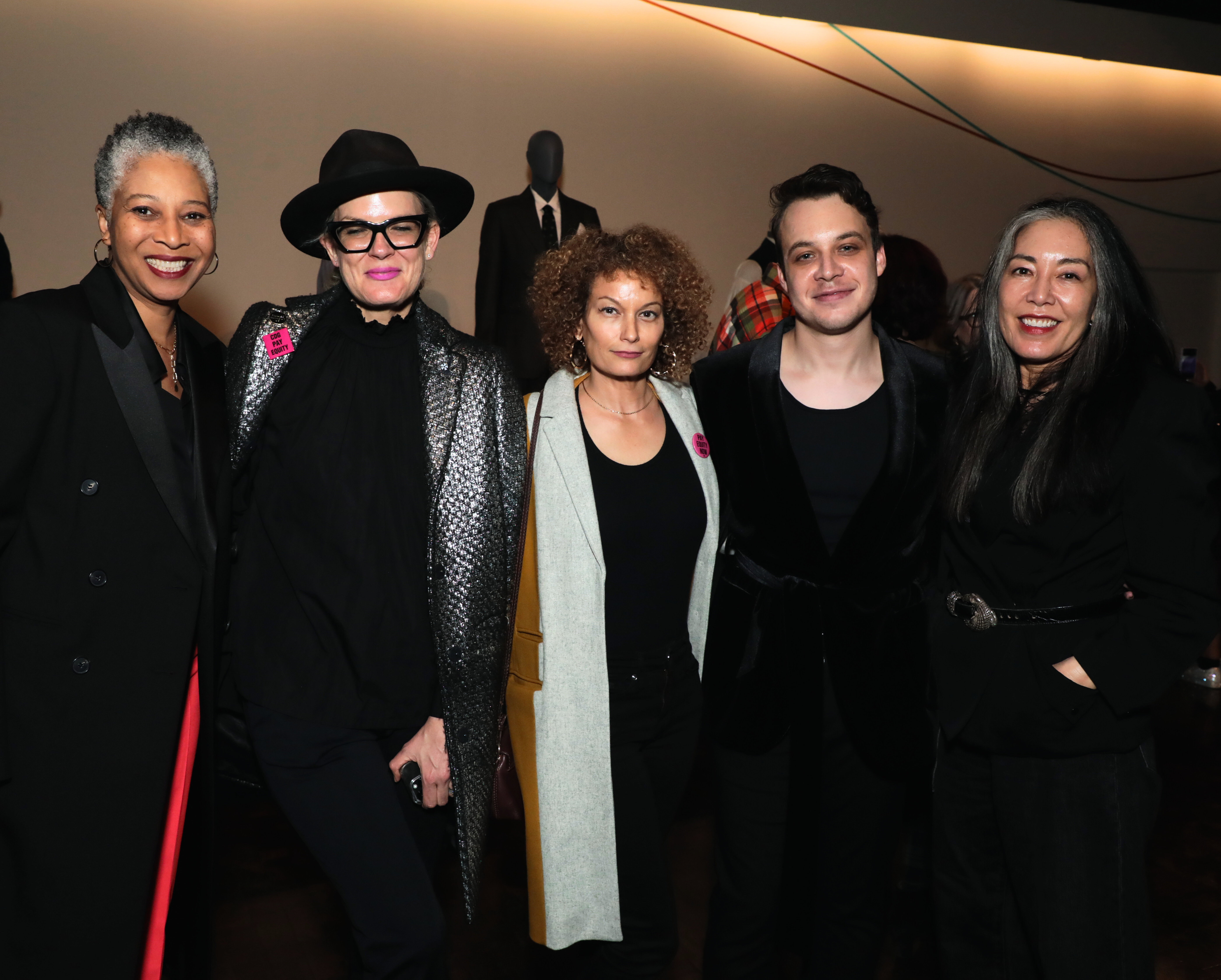 Spencer at the ASU FIDM Museum with costume designers Antoinette Messam, Caroline Eselin, Trayce Gigi Field, and Christine Wada.