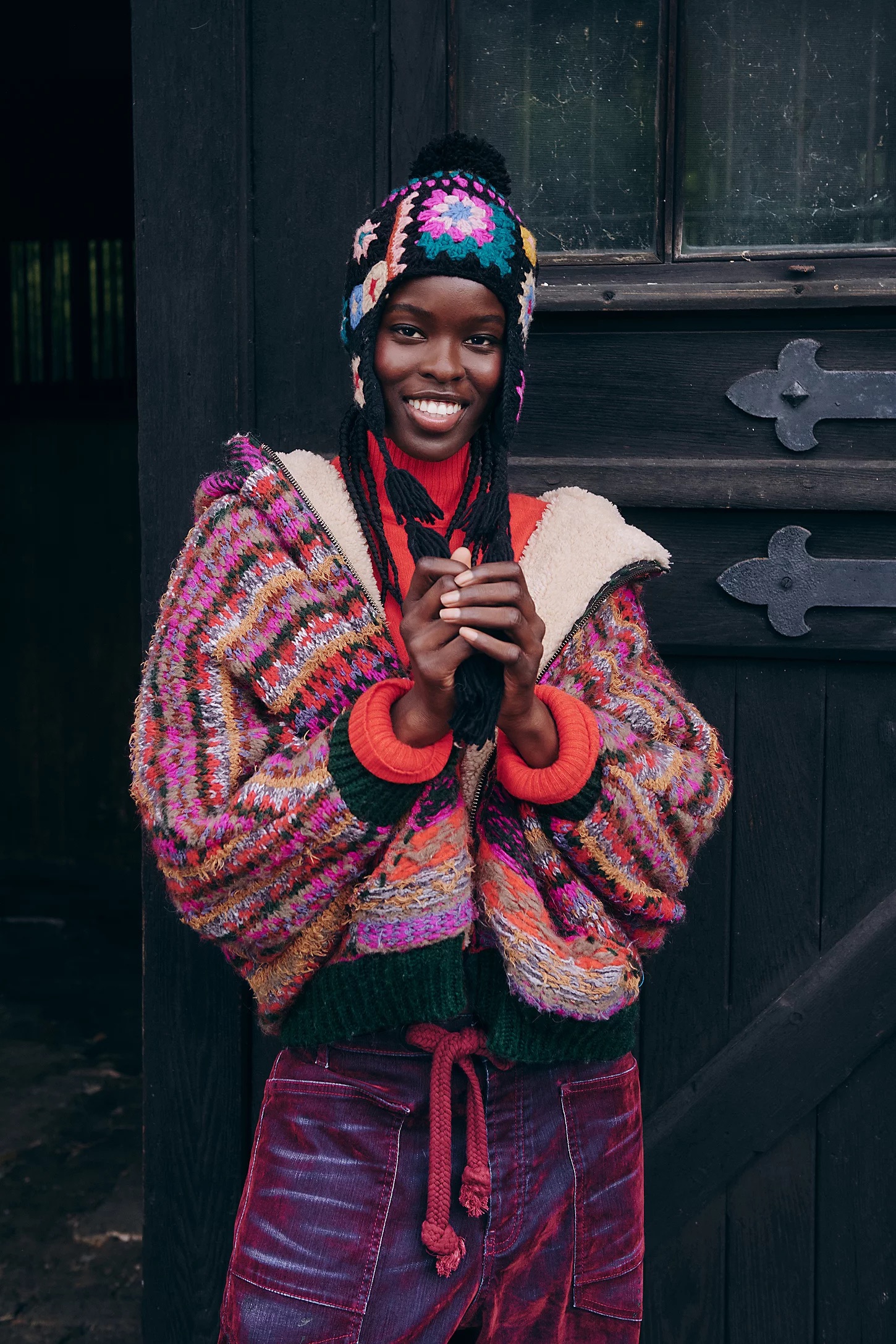 Multicolored Sweater Jacket