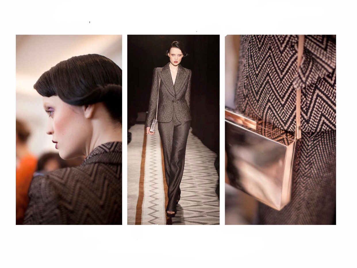 Runway images of Jo's work