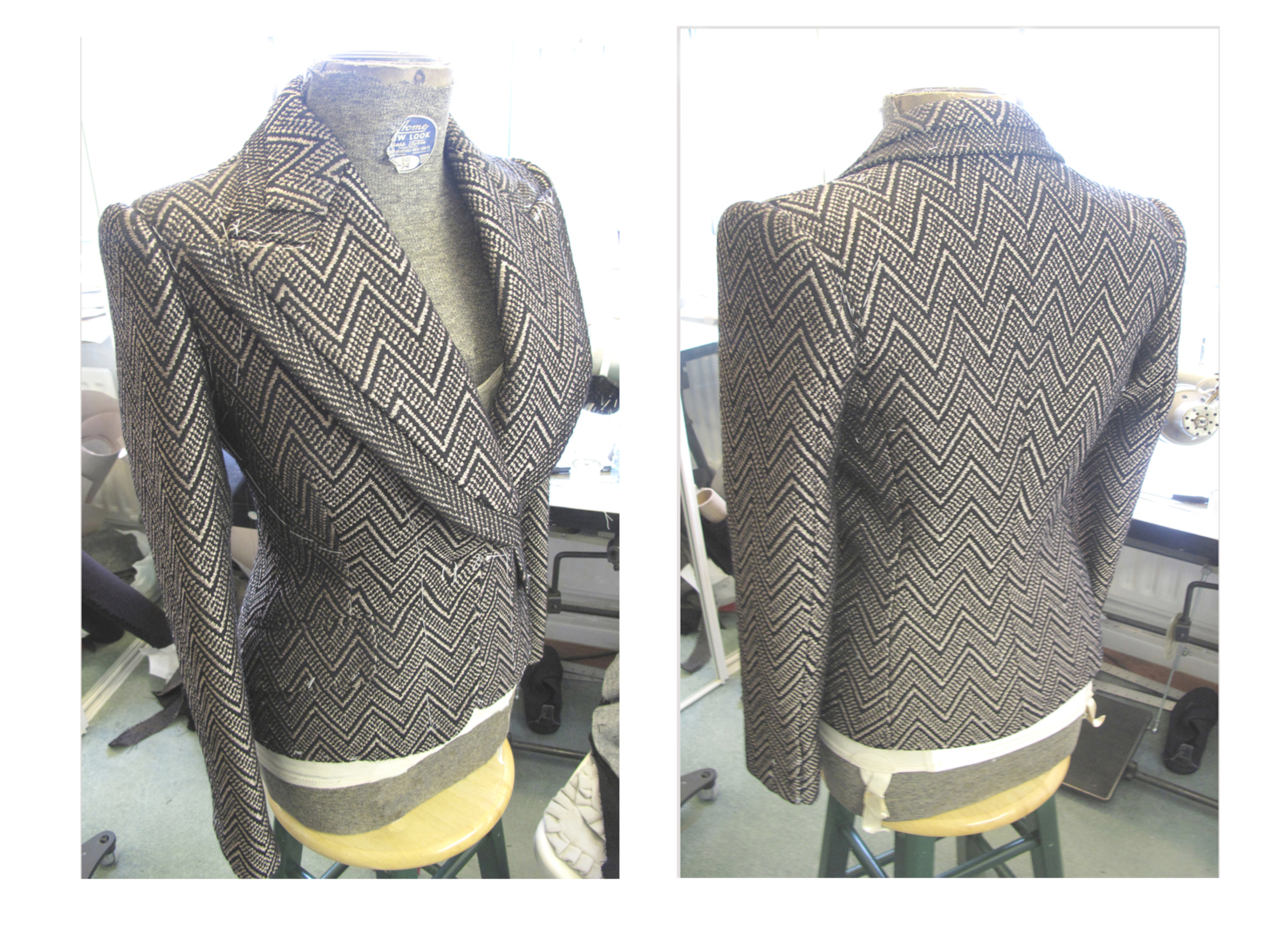 Runway images of Jo's work