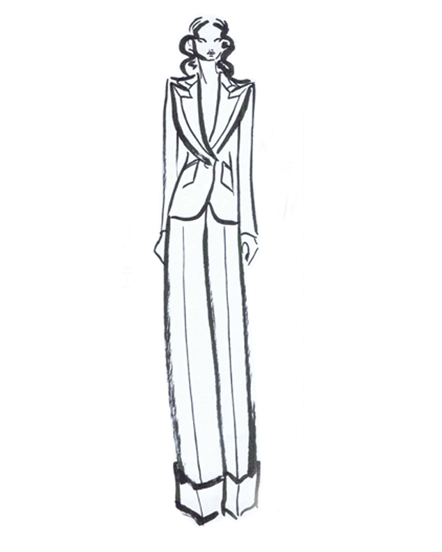 Runway images of Jo's work