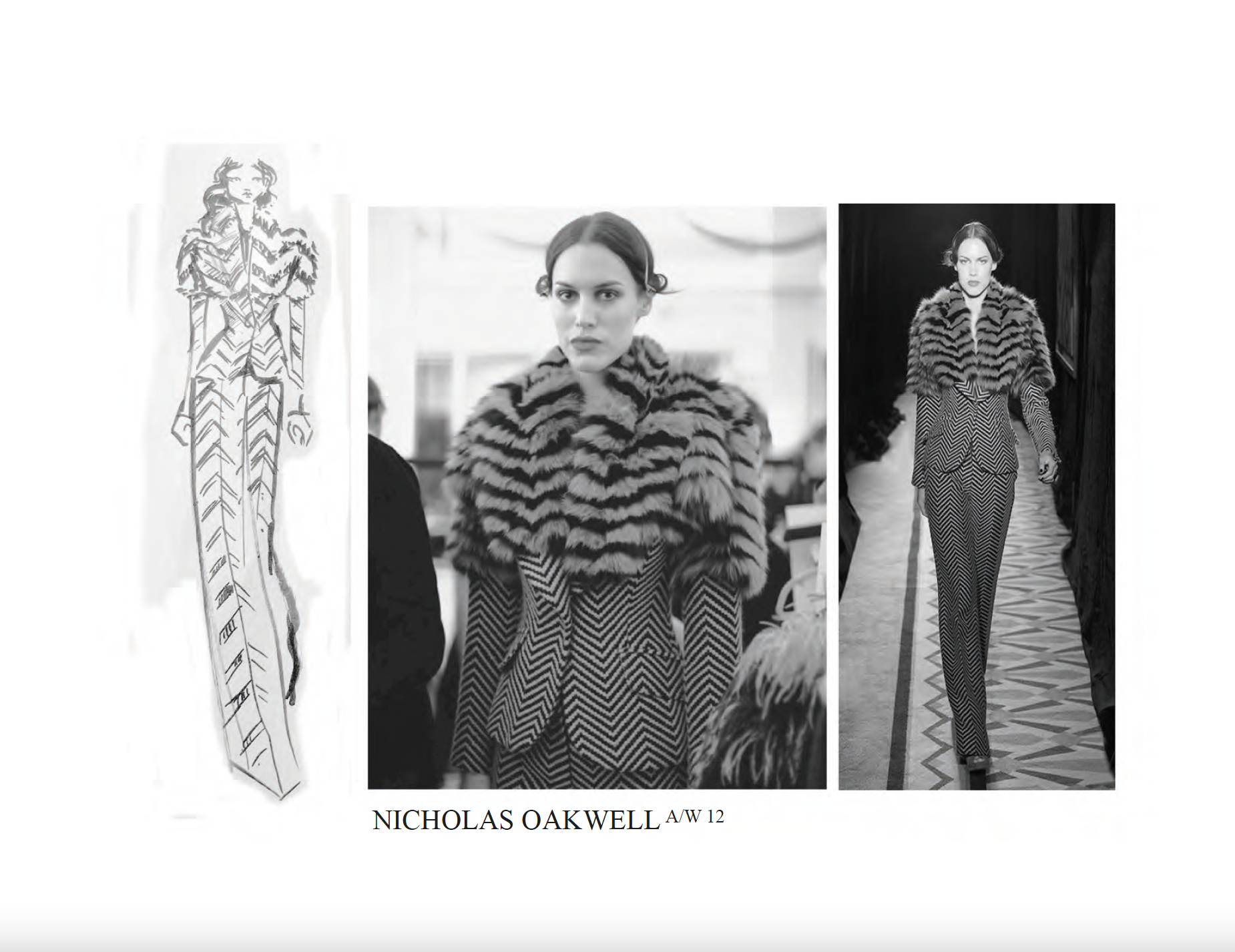 Runway images of Jo's work