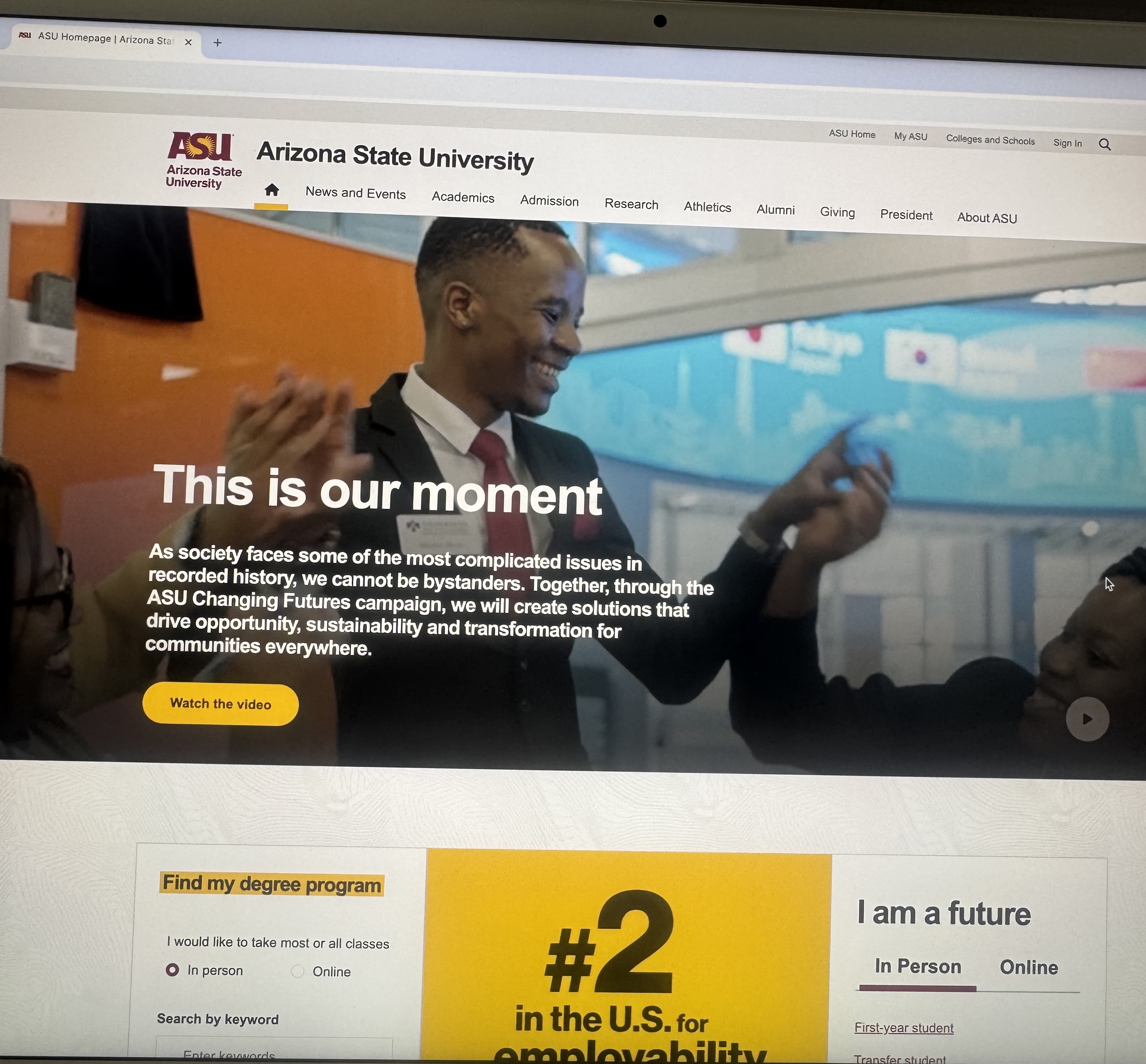Mcebisi Moyo participating in an Arizona State University engagement event.