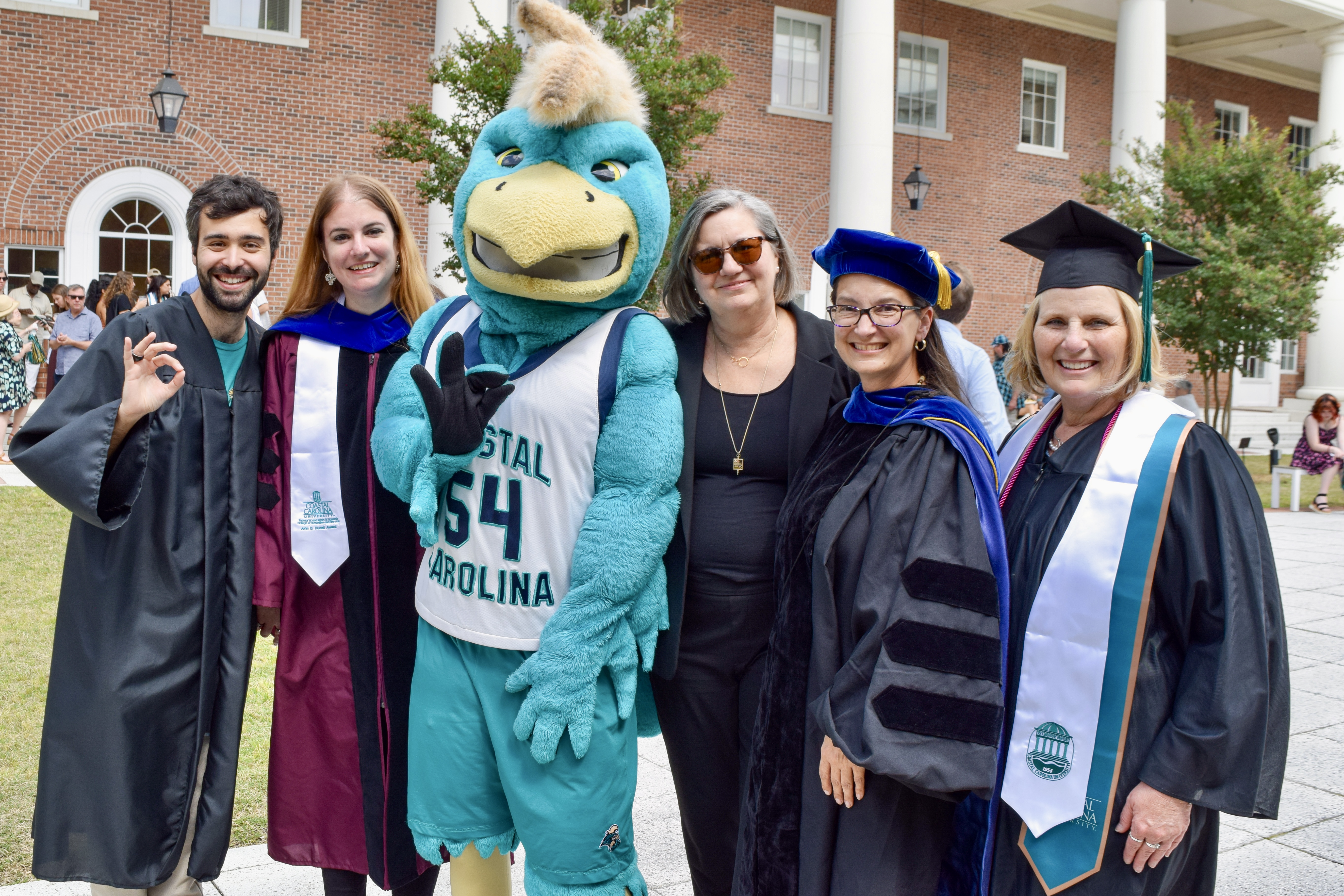 Javier Hernandez with colleagues, department members, and the Dean of the college at Coastal Carolina University.