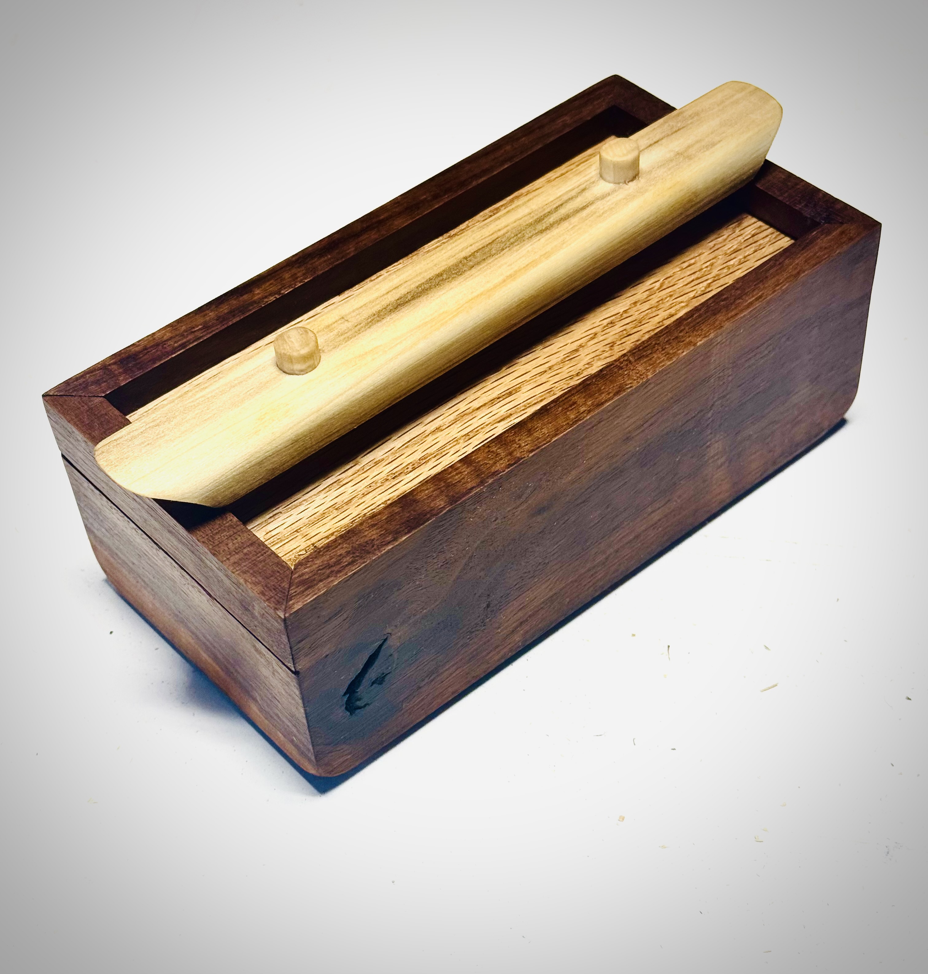 Japanese inspired walnut box